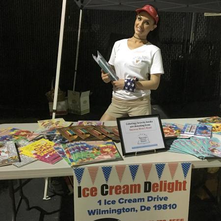 Success Won't Wait literacy organization book giveaway Delaware, Ice Cream Delight Delaware, National Ice Cream Day Delaware