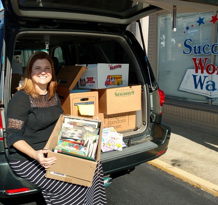 Success Won't Wait in Delaware donated 1200 children's books to Treasures for Educators,